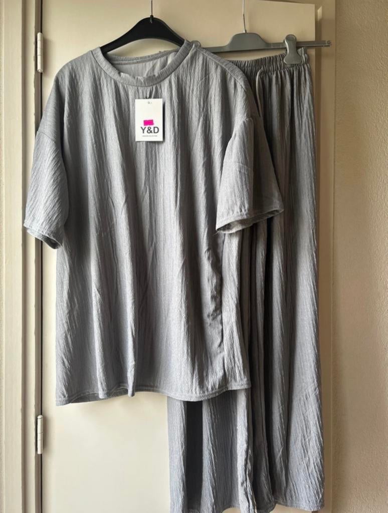 2-delig oversized comfy pak Grijs Panterstore, Ophalen of Verzenden, Nieuw, Maat 42/44 (L), Grijs