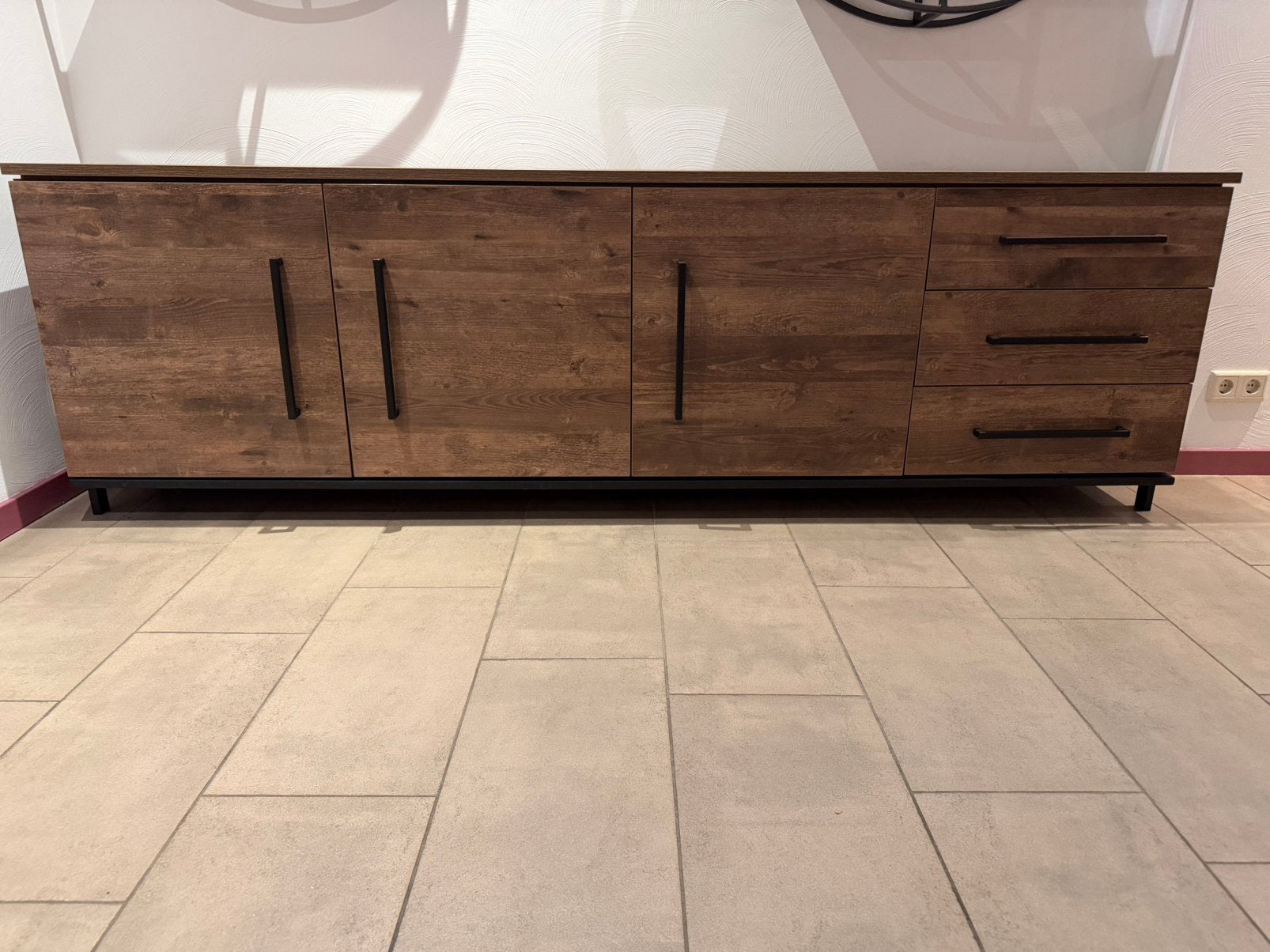 Massief houten dressoir, Huis en Inrichting, Ophalen, Zo goed als nieuw, 25 tot 50 cm