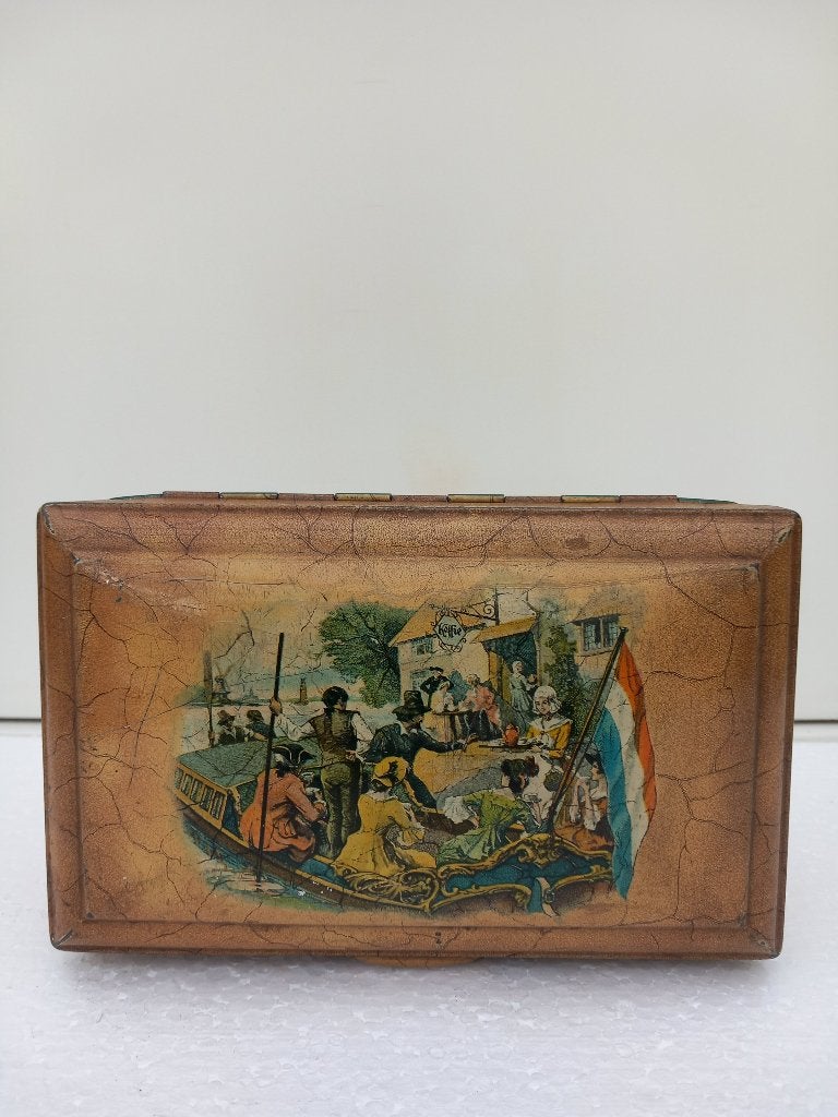 Vintage Douwe Egberts, Ophalen of Verzenden, Gebruikt, Thee, Douwe Egberts