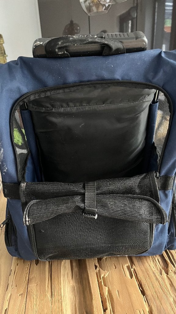 Rugzak trek trolley hond of kat klein tot middel z.g.a.n, Dieren en Toebehoren, Ophalen, Zo goed als nieuw, Draagtas/-zak