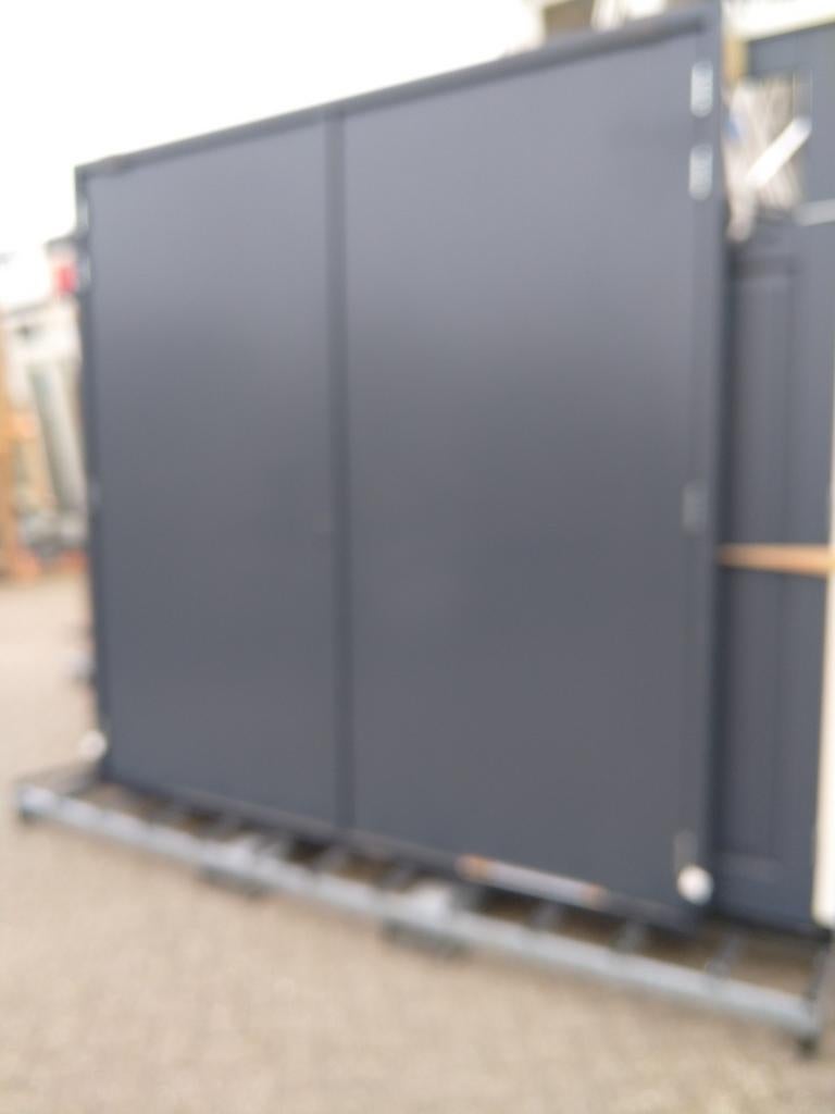 2 x dubbele garage deuren, 200 cm of meer, Nieuw, Ophalen of Verzenden, Hout