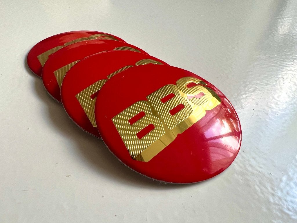 BBS PLAK EMBLEEM 56MM FRIS JE WIELEN 4 VERSCHILLENDE KLEUREN, Ophalen of Verzenden, Nieuw