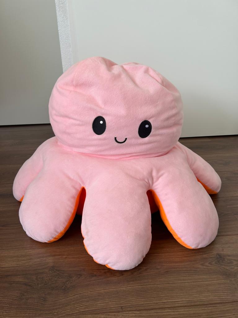 Zachte octopus knuffel – groot formaat, Ophalen, Zo goed als nieuw, Overige typen