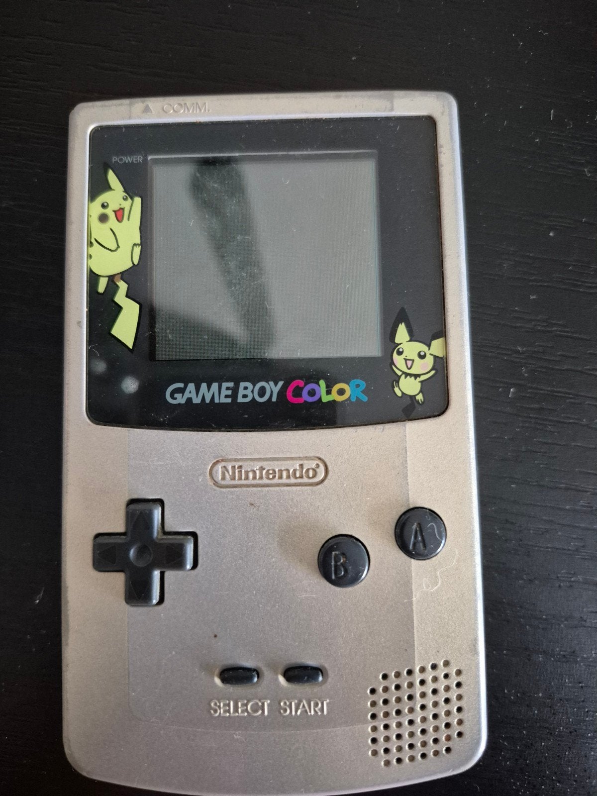 Game Boy Color - Zilver met Pikachu stickers, Ophalen of Verzenden, Gebruikt, Game Boy Color
