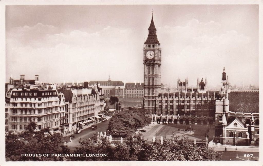 702-324-001 Houses Of Parliament London, Verzamelen, Ansichtkaarten | Buitenland, Verzenden, Voor 1920, Engeland