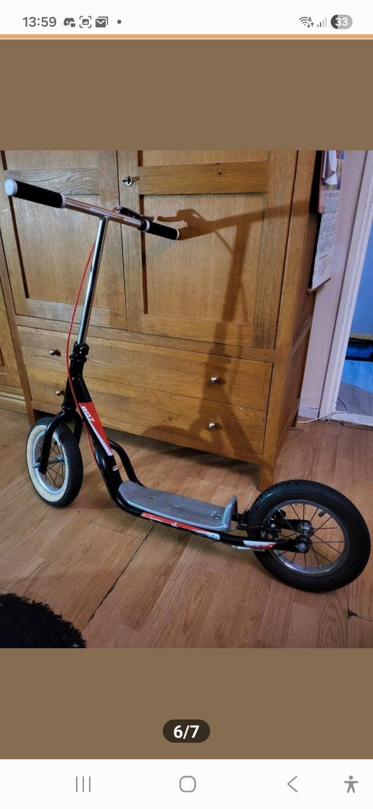 Mooie urban step met verdikte banden, Fietsen en Brommers, Steps, Ophalen of Verzenden, Oscar, Onbekend, Onbekend