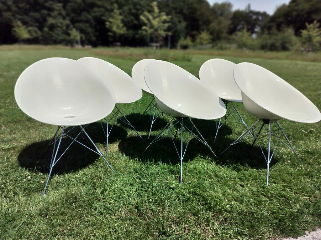 a set of six Eros armchairs philippe Starck voor Kartell, Ophalen of Verzenden