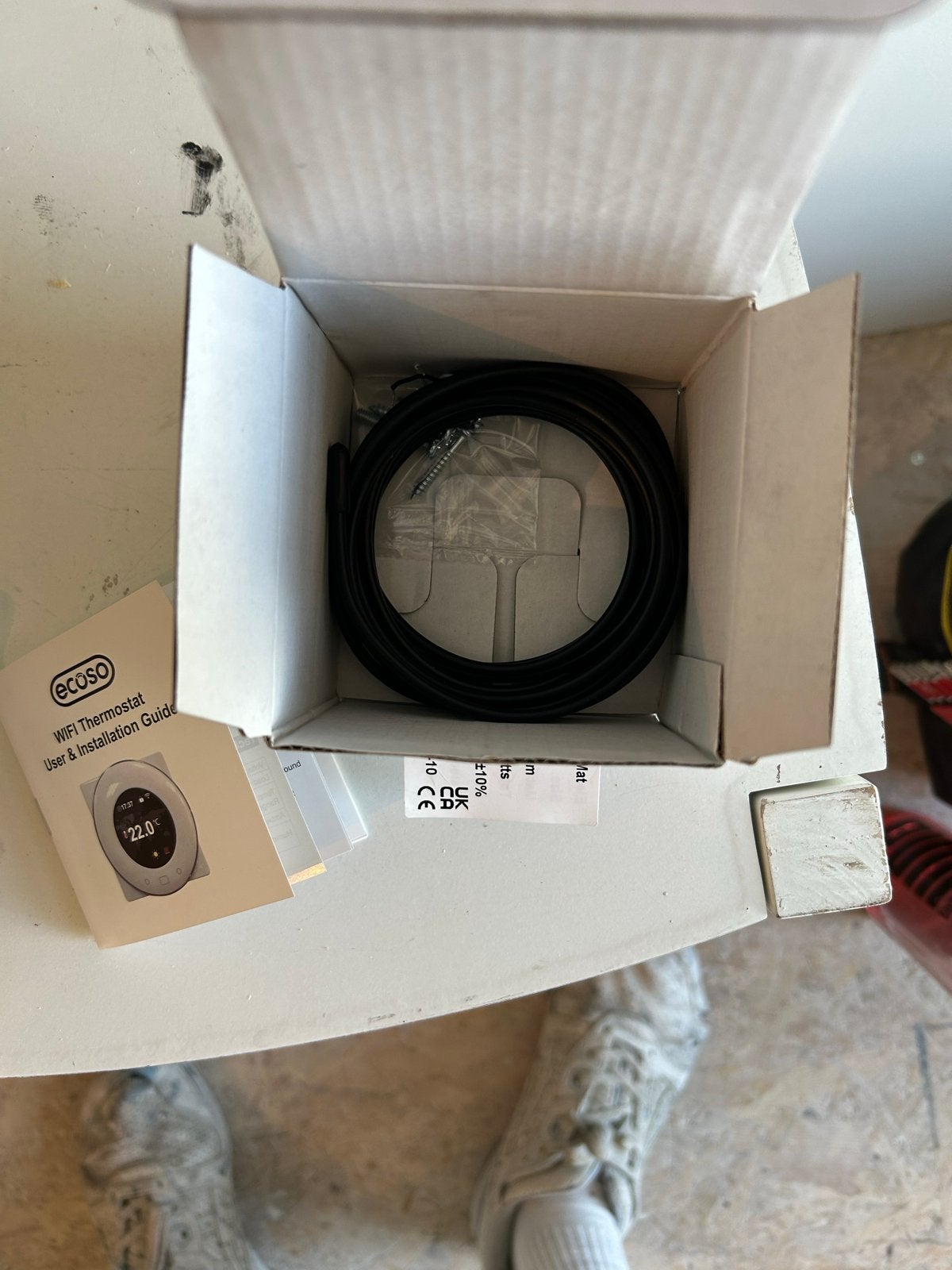 Elektrische Vloerverwarming Thermostaat (Vloersensor & Wifi), Ophalen of Verzenden, Slimme thermostaat, Nieuw