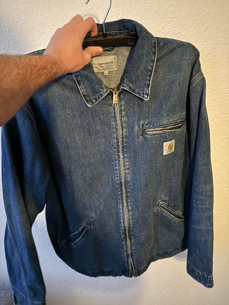 Carhartt wip spijkerjas dark blue denim xl, Ophalen of Verzenden, Zo goed als nieuw, Maat 56/58 (XL), Blauw