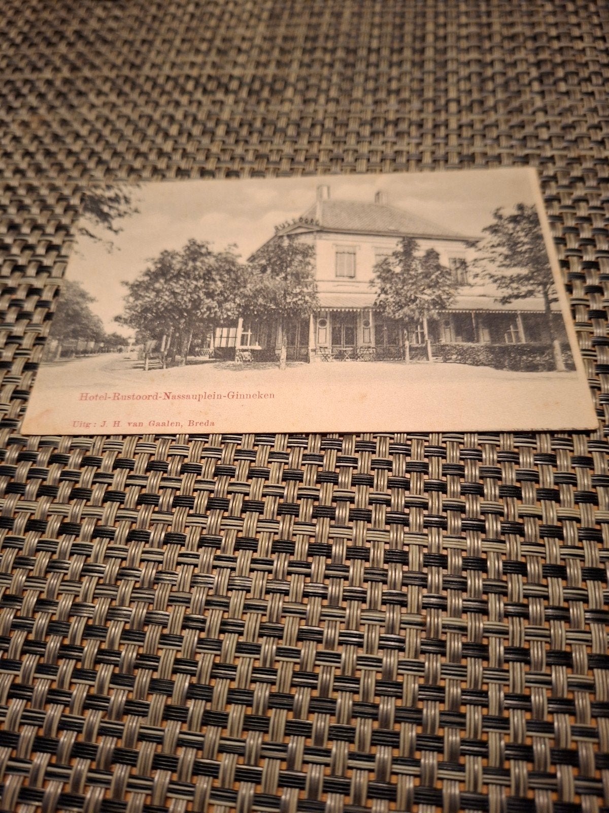 Hotel Rustoord-Nassauplein-Ginneken, Ophalen of Verzenden, Voor 1920, Ongelopen, Noord-Brabant