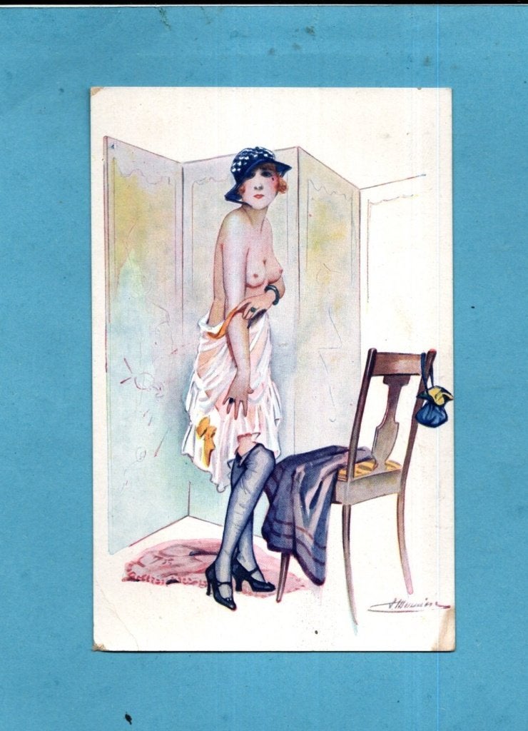 Mooier erotische kaart -Suz.Meunier W386 " Ne bougez pas ", Ophalen of Verzenden, Voor 1920, Gelopen, Sterren en Beroemdheden