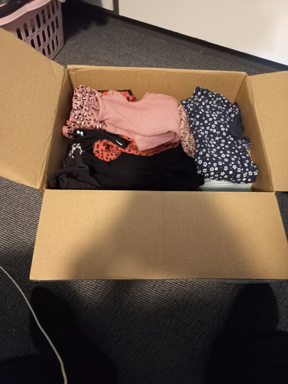 Doos meisjes kleding, Ophalen, Gebruikt, Van alles, Meisje