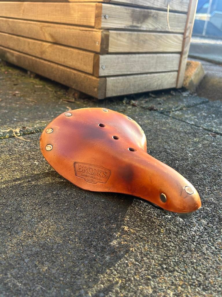 Brooks Zadel B17S Dames - Lederen Fietszadel vintage, Fietsen en Brommers, Gebruikt, Leer, Ophalen of Verzenden, Zadel