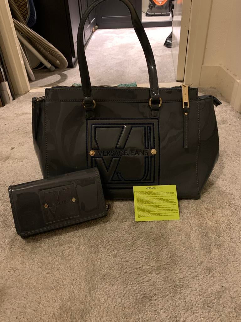 Versace Jeans Tas en Portemonnee - Origineel & Nieuw, Sieraden, Tassen en Uiterlijk, Tassen | Damestassen, Nieuw, Blauw, Ophalen of Verzenden