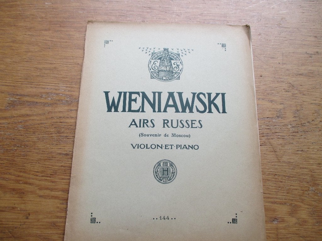 Wieniawski - Airs Russes (Souvenir de Moscou) Viool & Piano, Muziek en Instrumenten, Bladmuziek, Gebruikt, Klassiek, Ophalen of Verzenden