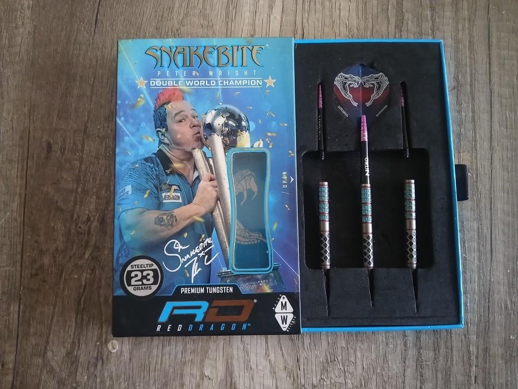 Peter Wright Super Venom 23 gram, Sport en Fitness, Darts, Ophalen of Verzenden, Zo goed als nieuw, Pijlen