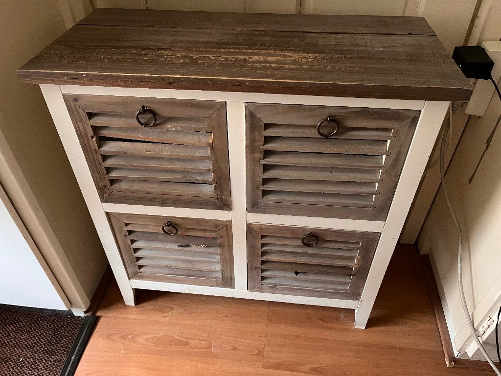 Houten dressoir, Ophalen, Gebruikt, 50 tot 100 cm, Met lade(s)