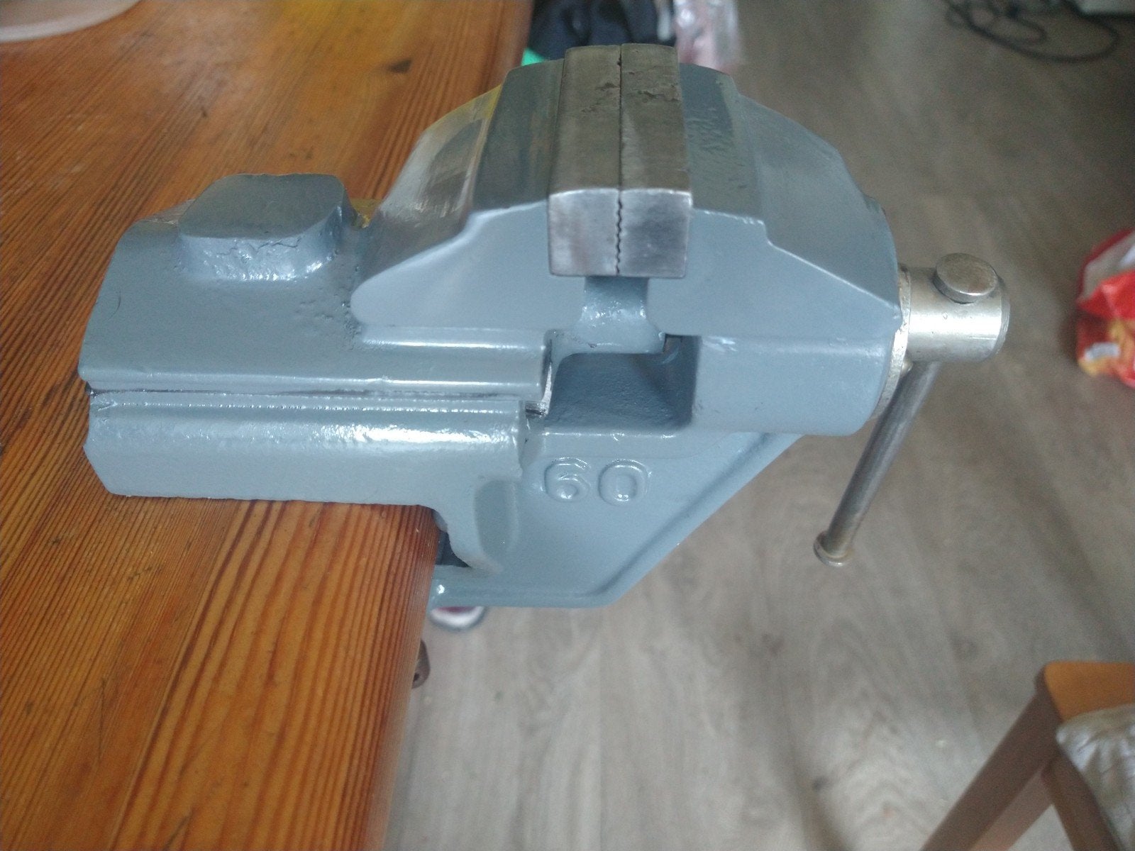 Vintage bankschroef jaren '60~70 Model 60, Ophalen of Verzenden, Gebruikt