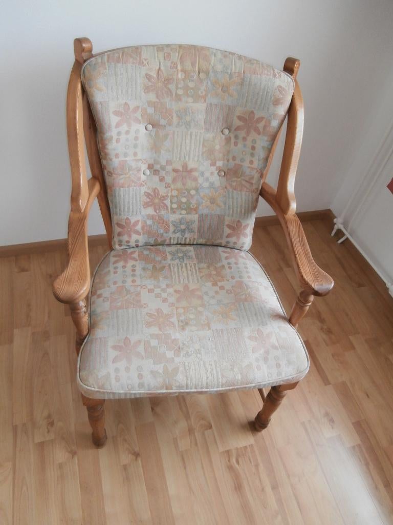 Grenen stoel, Huis en Inrichting, Stoelen, Ophalen, Gebruikt, Bruin, Grenen