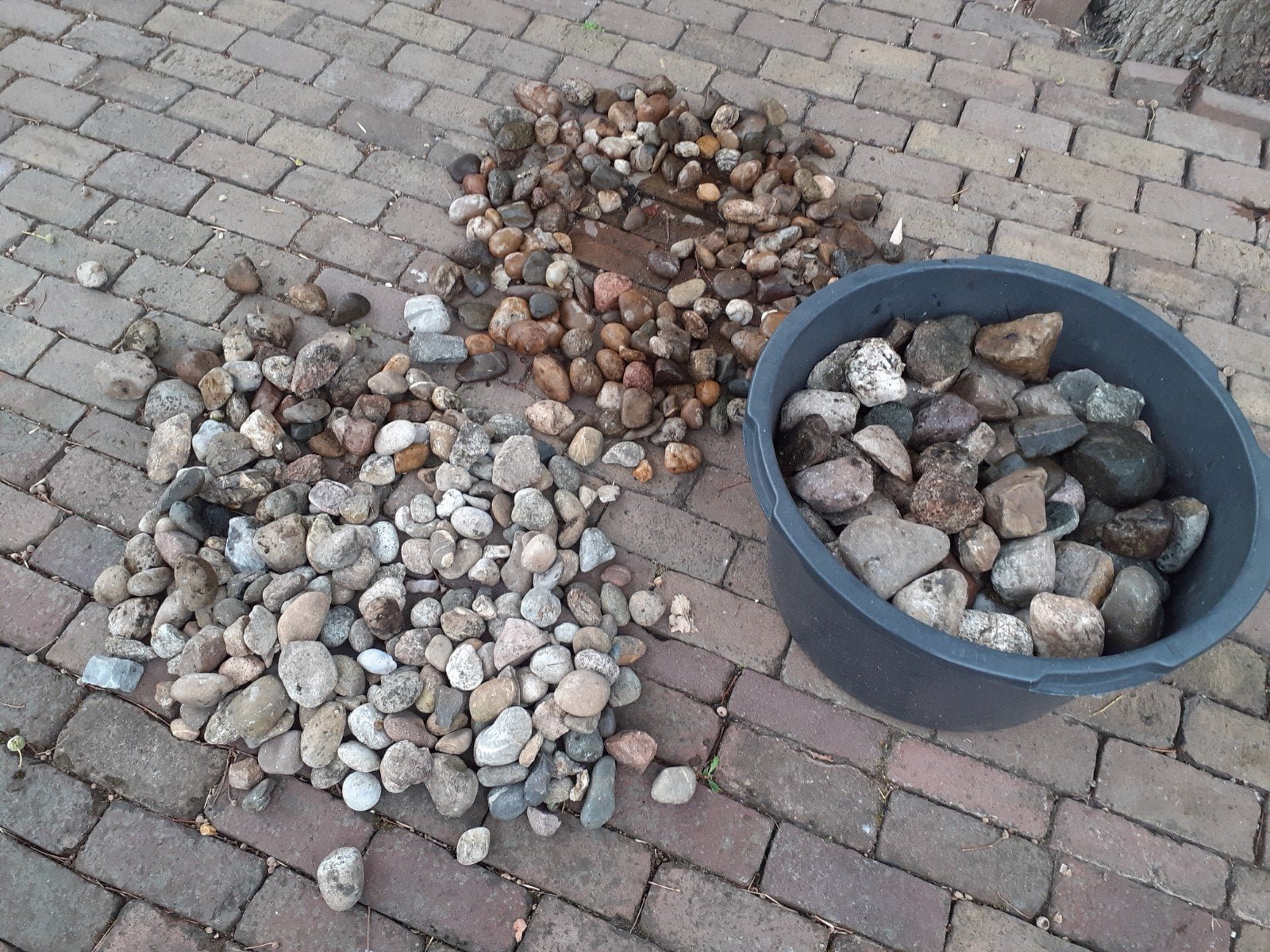 Gratis  handzame keitjes, Tuin en Terras, Grind, Keien en Split, Ophalen, Gebruikt, Graniet, Kei