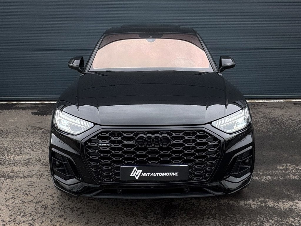 Audi Q5 Sportback Audi Q5 Sportback 55 TFSI e quattro S-line, Auto's, Automaat, Gebruikt, 4 cilinders, Leder en Stof