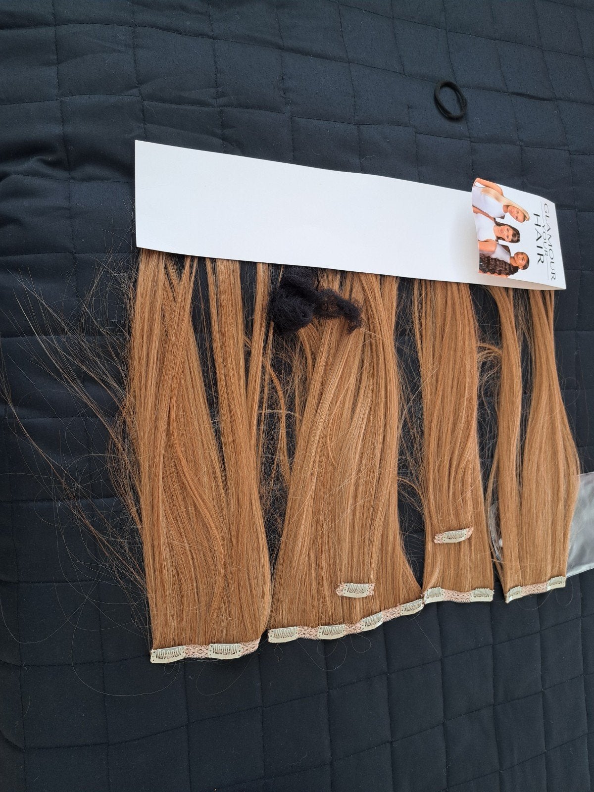 Glamour Hair Clip-in Extensions - Caramel Blond 16" 180g, Ophalen of Verzenden, Nieuw, Pruik of Haarverlenging