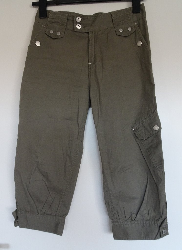 BROEK VAN VINTAGE CLOTHING MAAT S, Zo goed als nieuw, Driekwart, Maat 36 (S), Groen