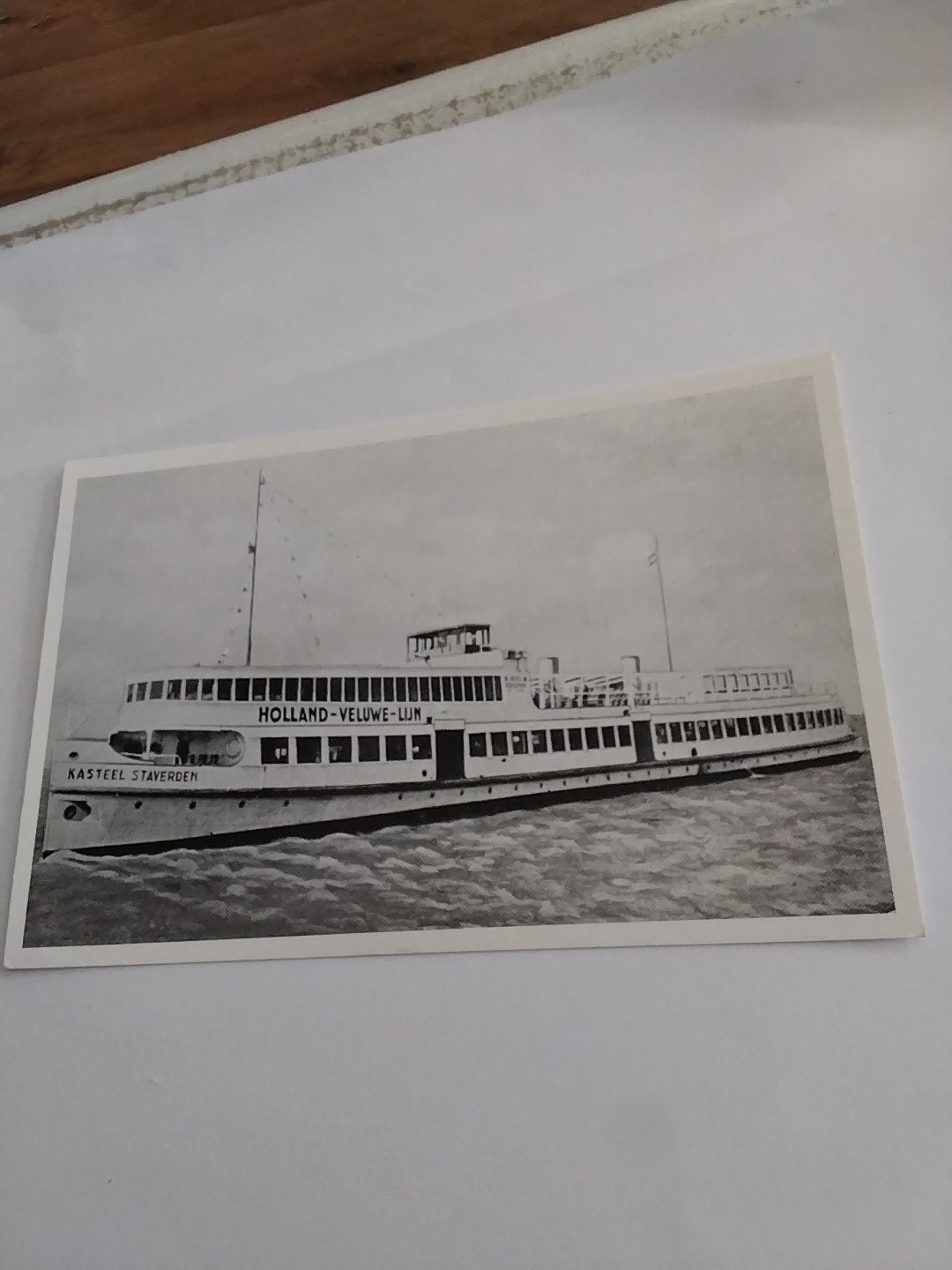 Zeldzame ansichtkaart Holland-Veluwe-Lijn Stoomboot Mij, Ophalen of Verzenden, Gelderland
