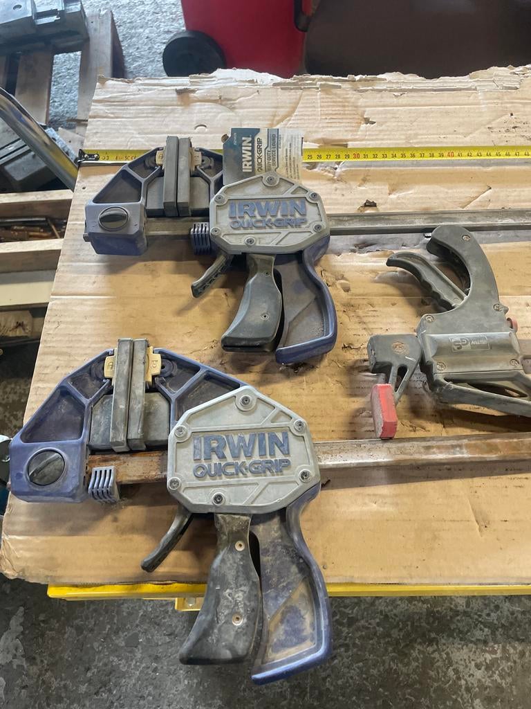 IRWIN Quick-Grip lijmklemmen set (3 stuks), Doe-het-zelf en Verbouw, Ophalen of Verzenden, Gebruikt