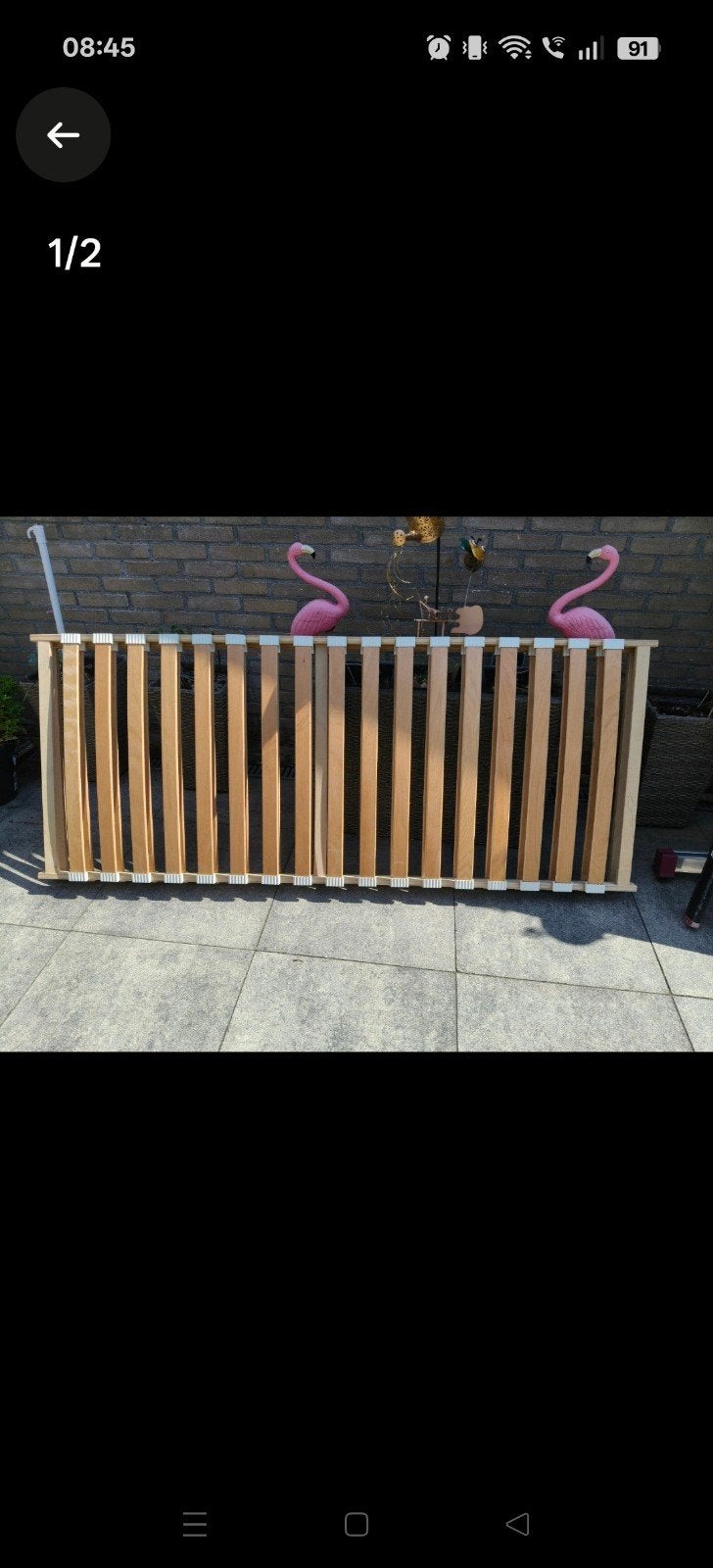 2 lattenbodems 80x200, Ophalen, Eenpersoons, Hout, 80 cm