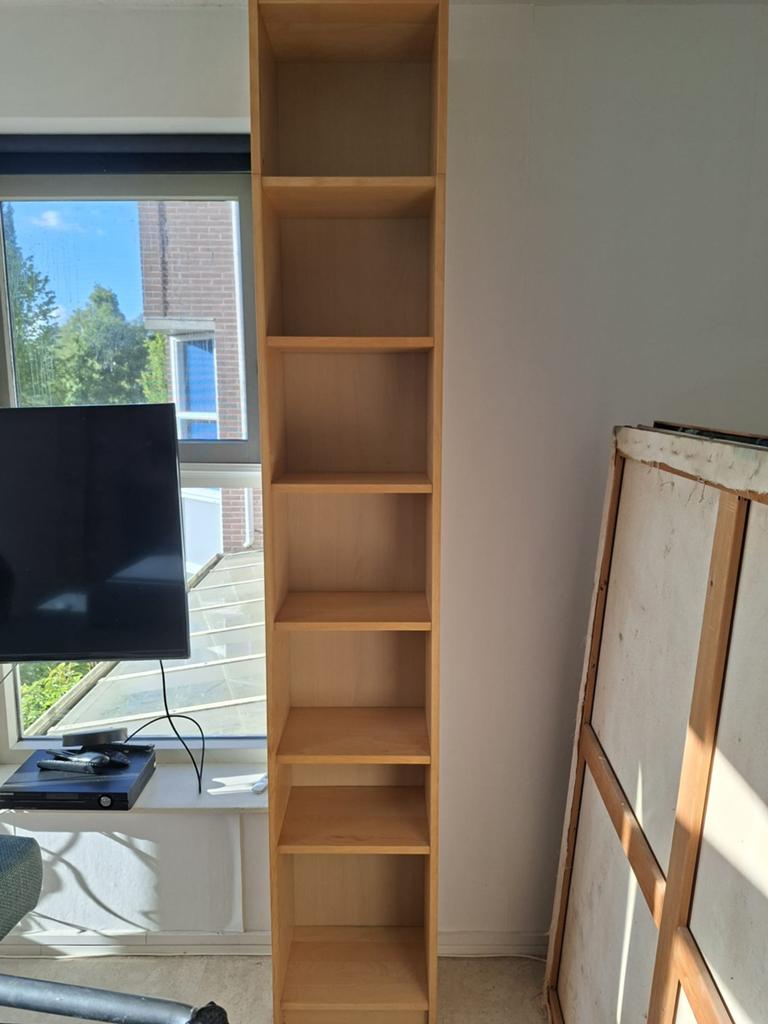 IKEA Billy Boekenkast - Licht Hout, Ophalen, Met plank(en), Minder dan 50 cm, Gebruikt