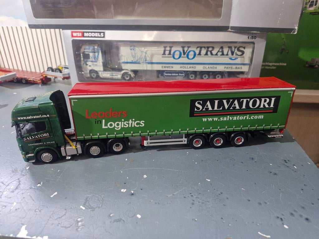 Scania R6 topline 6x2 met huiftrailer wsi SALVATORI, Ophalen of Verzenden, Zo goed als nieuw, Bus of Vrachtwagen, Wsi