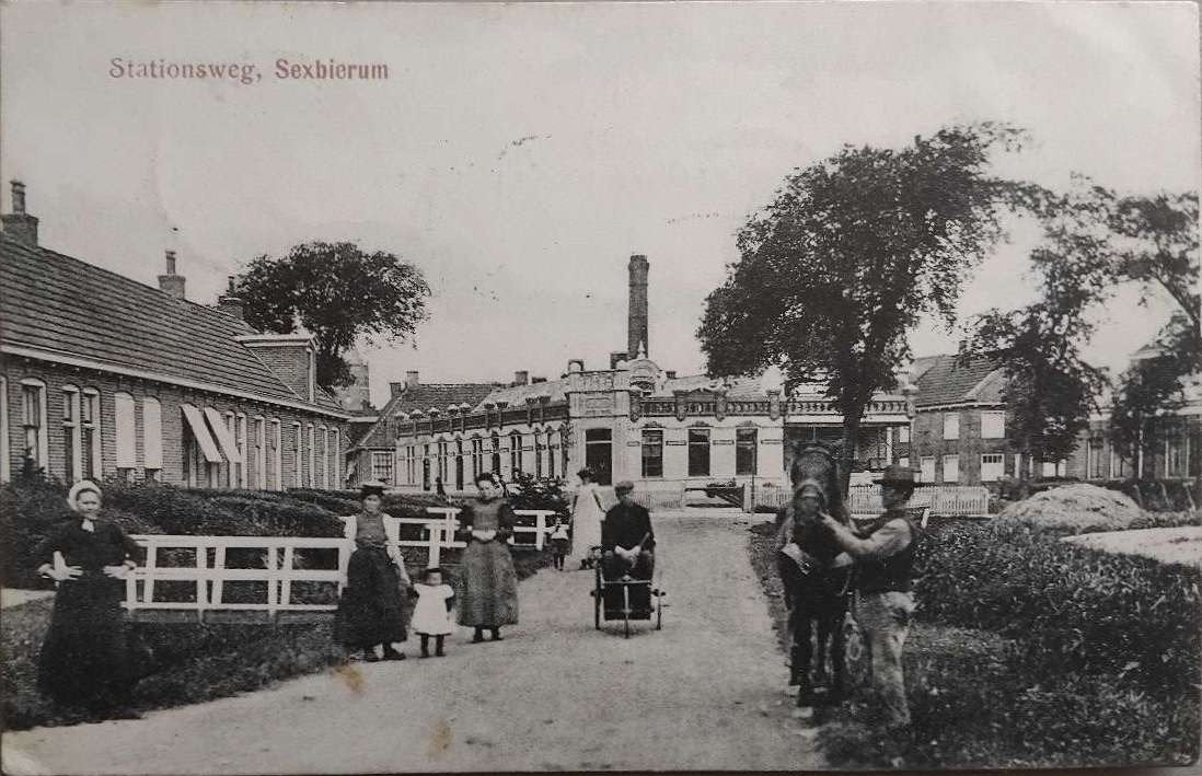 Sexbierum (Friesland) – Stationsweg 1911, Verzenden, Voor 1920, Gelopen, Friesland