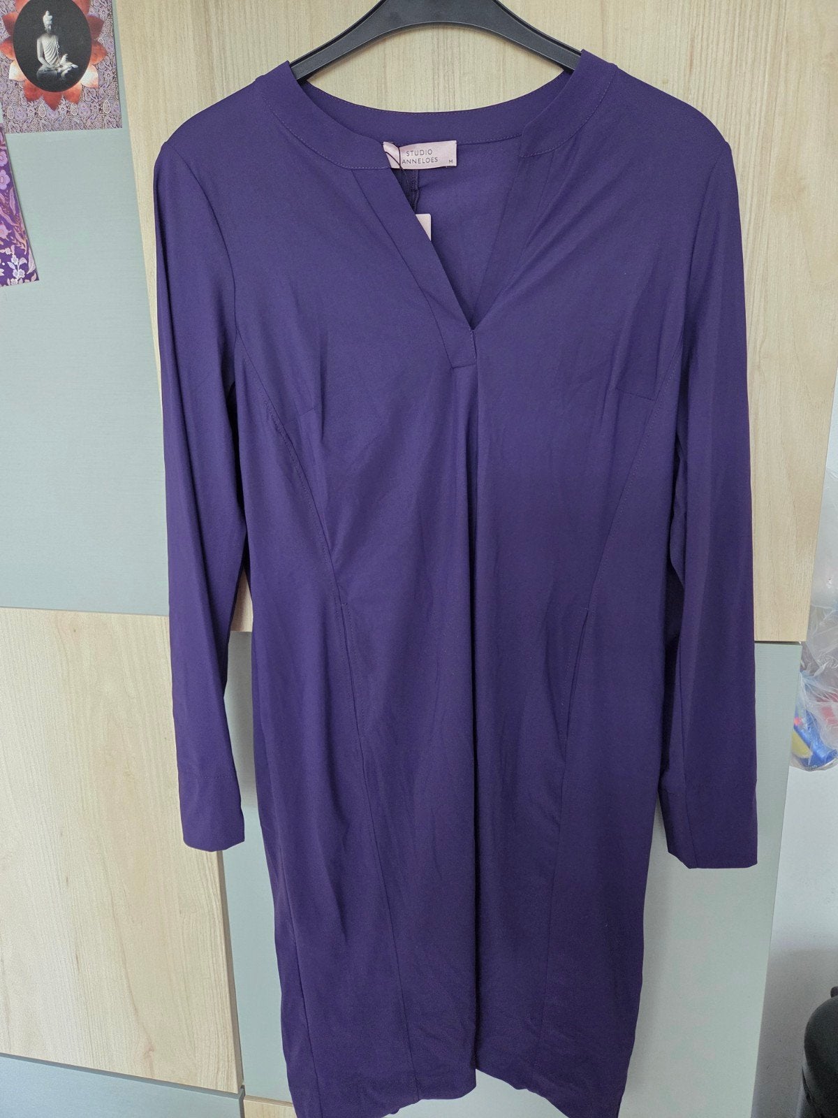 Studio Anneloes Simplicity jurk - Deep Purple, Maat 38/40 (M), Studio Anneloes, Paars, Nieuw