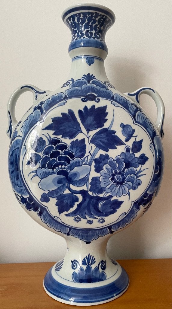Porceleyne Fles Delft pelgrimskruik moonflask vaas, Antiek en Kunst, Verzenden