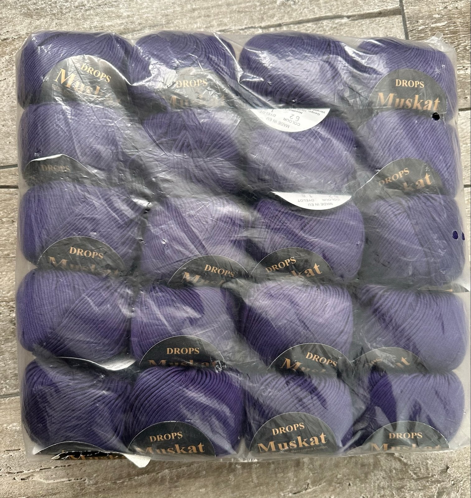 20 bollen Drops Muskat 100% Egyptisch Mercerized Katoen, Ophalen of Verzenden, Nieuw, Breien of Haken, Wol of Garen