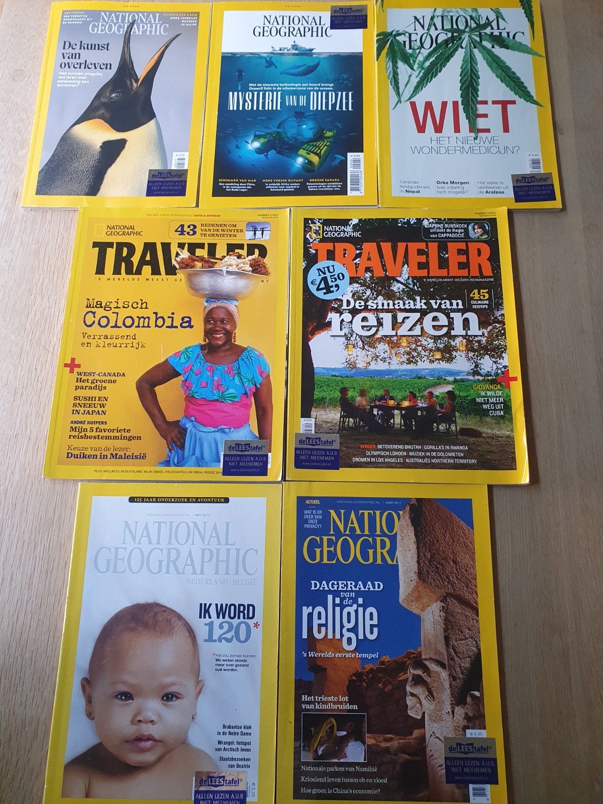 National Geographic Tijdschriften, Ophalen, Gelezen, Wetenschap en Natuur