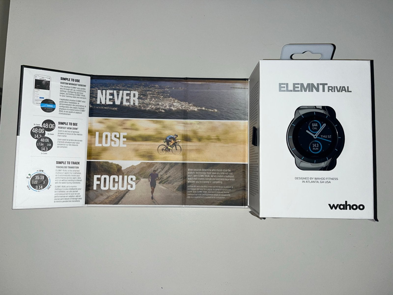 Nieuw Wahoo Elemnt Rival Sporthorloge, Afstand, Zwart, Nieuw, Ophalen of Verzenden