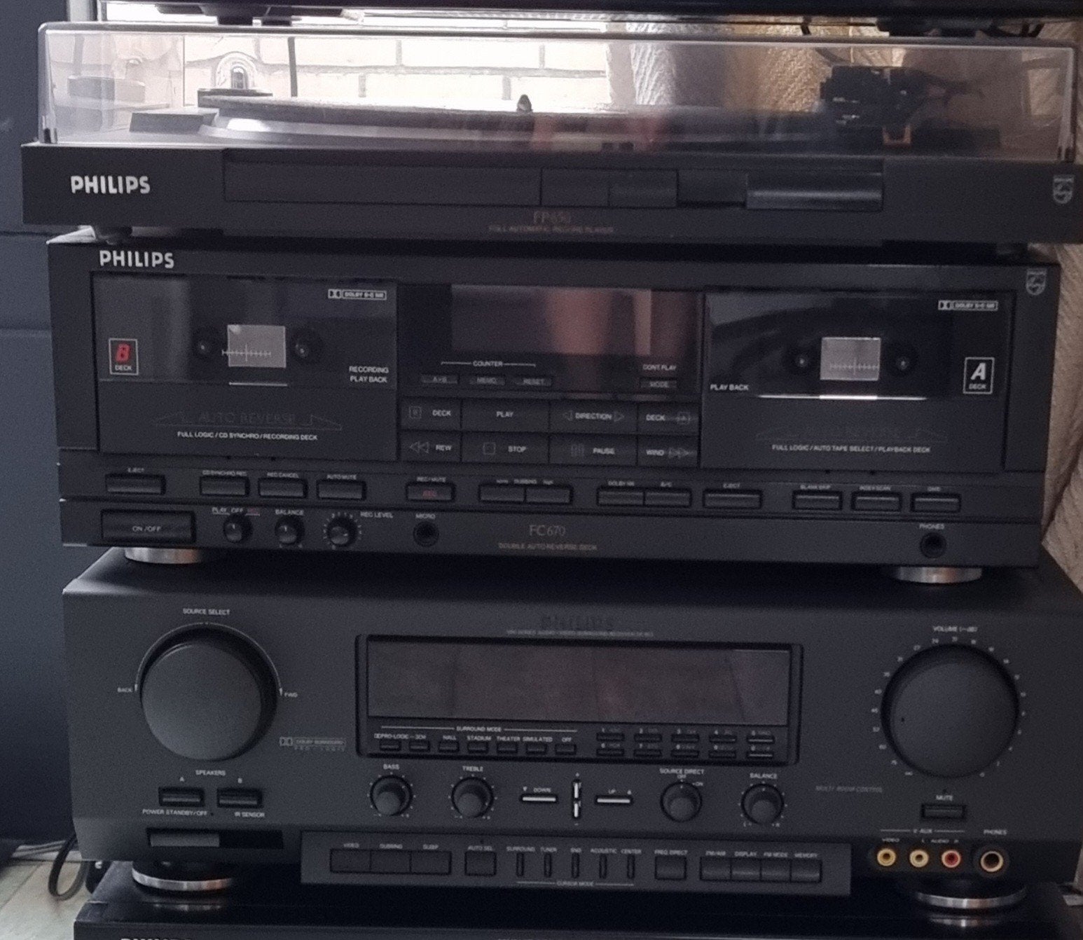 Versterker met platenspeler en cassettedeck, Ophalen, Gebruikt, Losse componenten, Philips