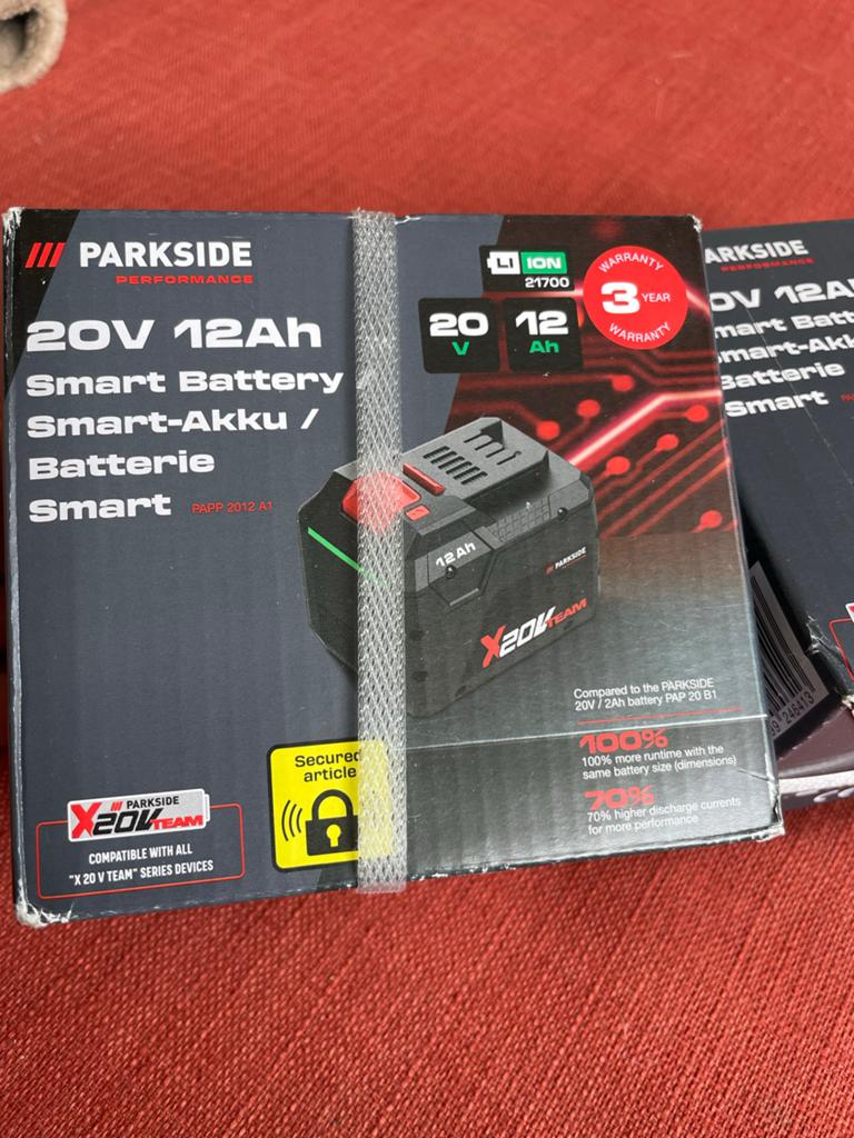 Parkside 20V 12Ah Smart Accu X 20V Team, ., Lidl, Nieuw, Ophalen of Verzenden