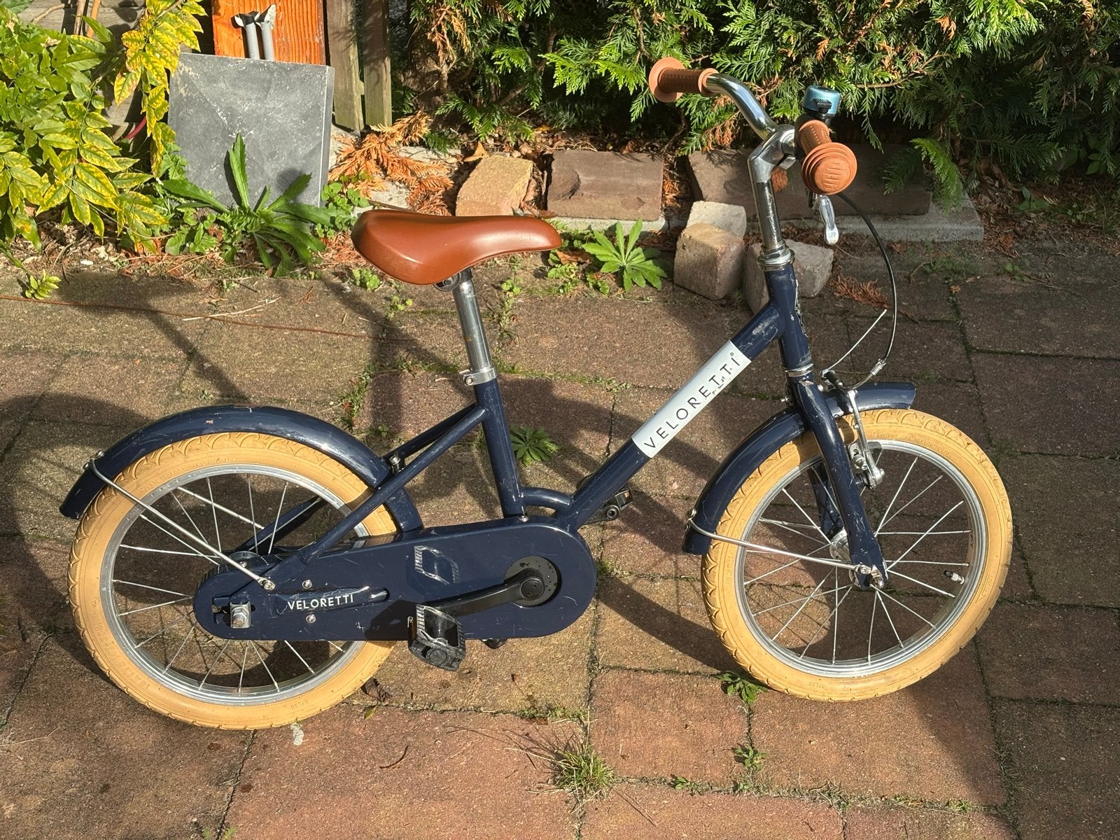 Veloretti Maxi 16 inch kinderfiets met zijwieltjes, Ophalen, Gebruikt, 16 tot 20 inch, Zijwieltjes