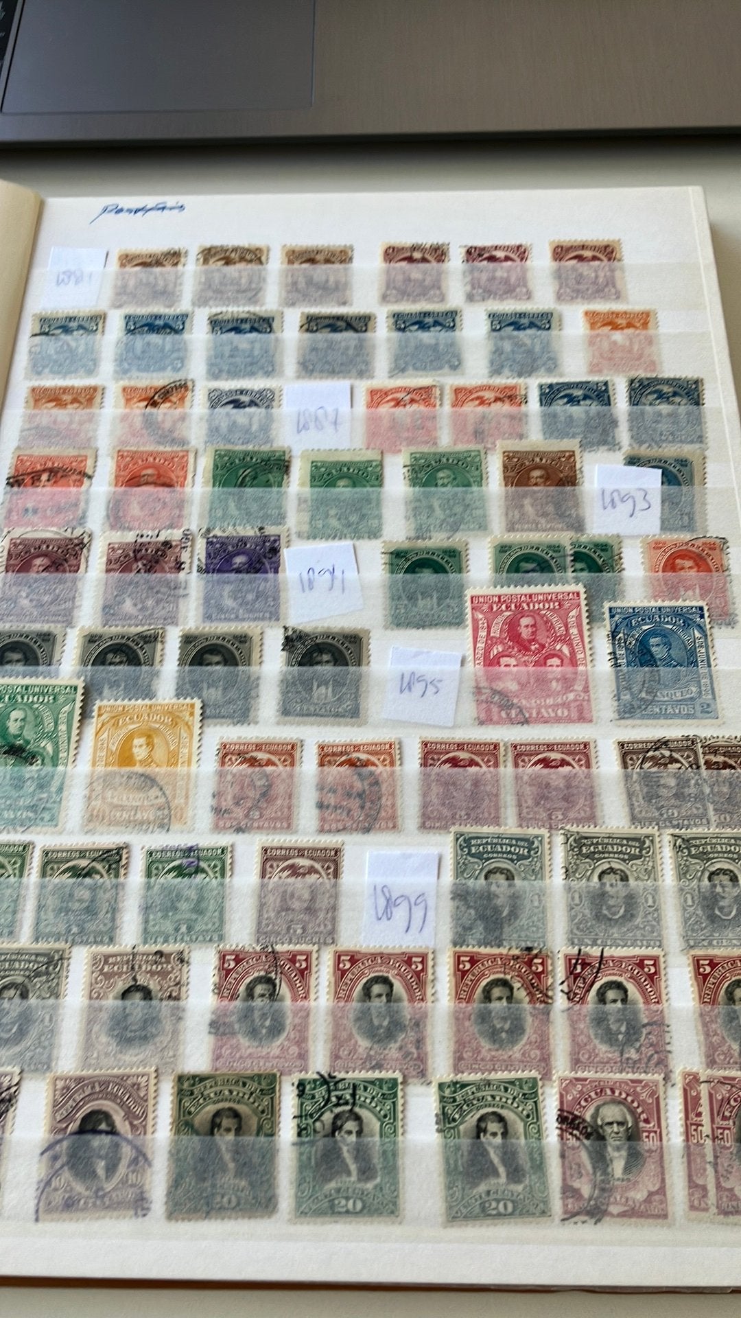 Ecuador mooie landenverzameling 14 pag., Postzegels en Munten, Postzegels | Volle albums en Verzamelingen, Ophalen of Verzenden