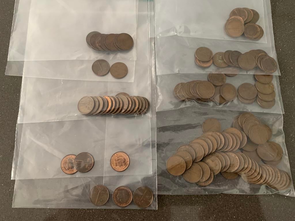 gulden 1 cent munten, Postzegels en Munten, Ophalen of Verzenden, Nederland, Munten