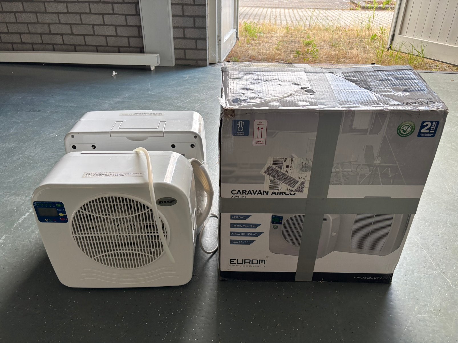 Eurom caravan airco AC2401, Ophalen of Verzenden, Zo goed als nieuw