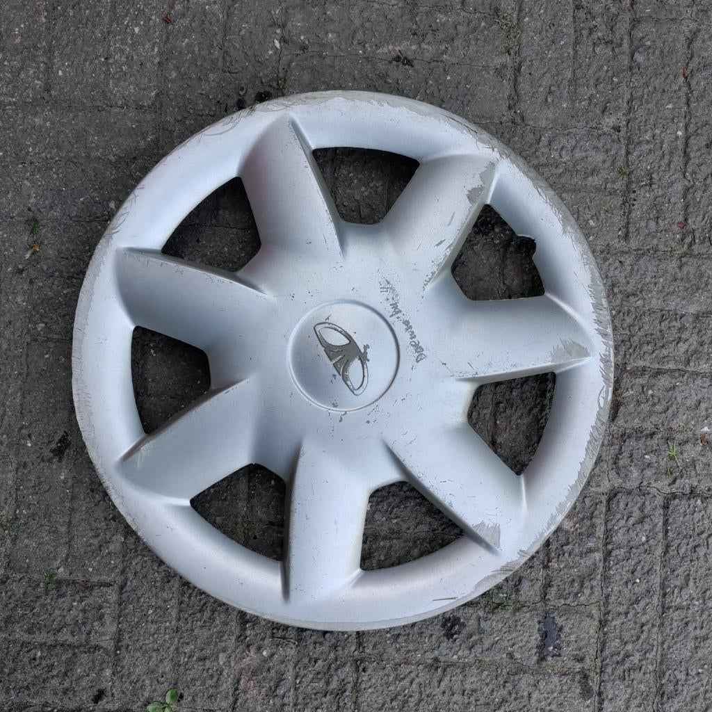 Wieldop DAEWOO,doorsnede 42 cm,kunststof,merk,embleem,grijs, Ophalen of Verzenden, Gebruikt