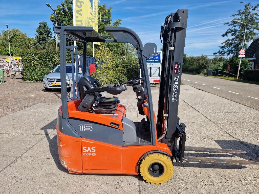 TOYOTA 1.5 en 1.6 ton elektrisch, hefhoogte 5.00m. en 5.50m., Ophalen, 1000 tot 2000 kg, Elektrisch, TOYOTA