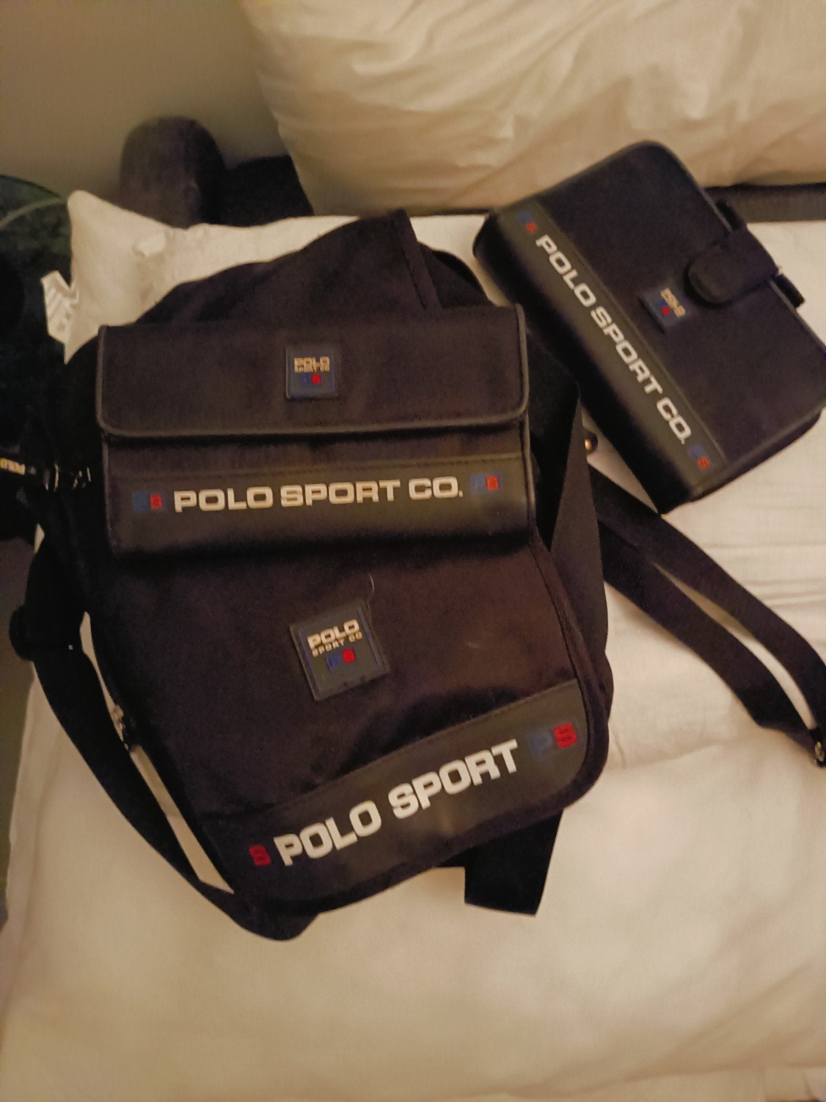 Vintage Polo Ralph Lauren set rugzak portemonee filofax, Verzenden, Zo goed als nieuw, Overige merken