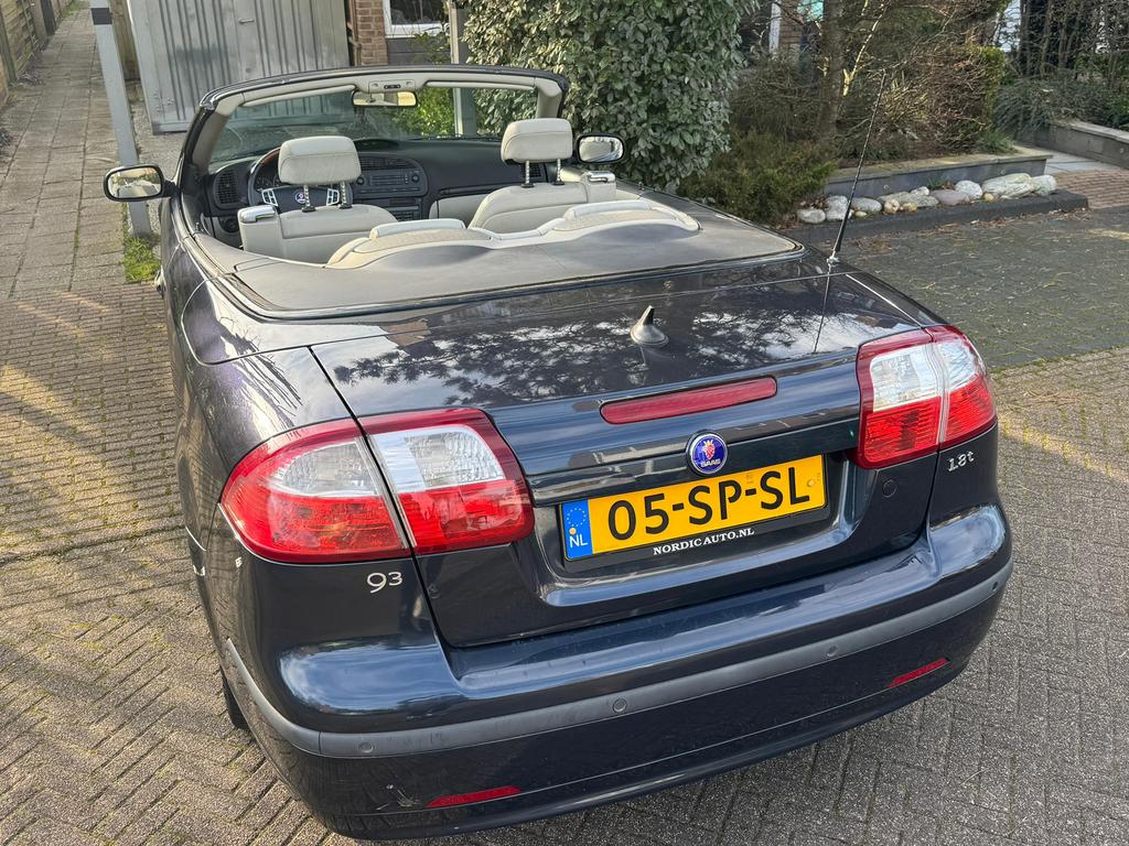 Saab 9-3 1.8 T  Cabrio AUT 2006 Blauw, 1998 cc, Beige, 4 cilinders, Cabriolet