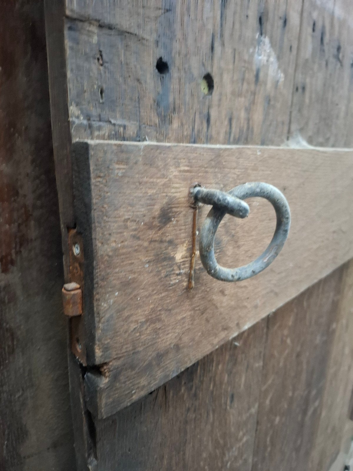 15 de 16 de eeuw rustieke oude stroken deur eiken deur, Ophalen of Verzenden