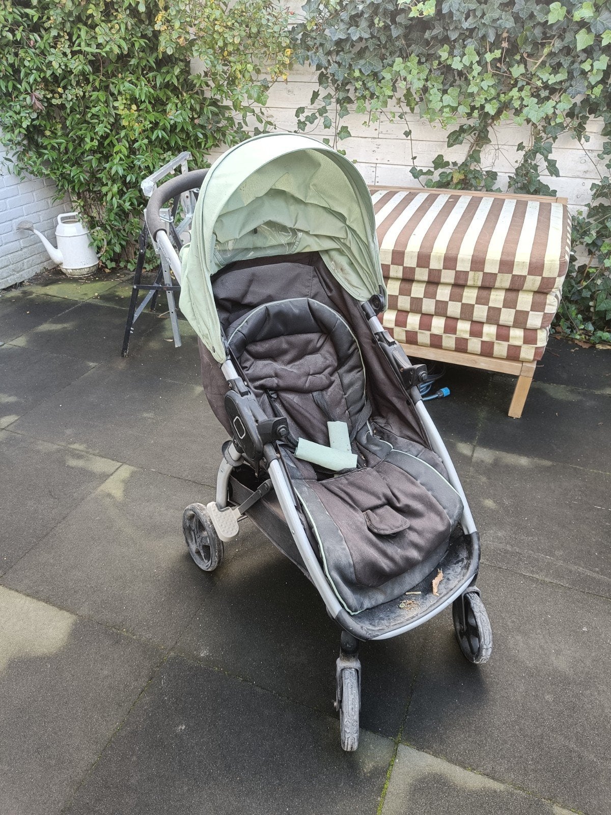 Compacte kinderwagen met accessoires, Ophalen, Gebruikt, Overige merken, Regenhoes